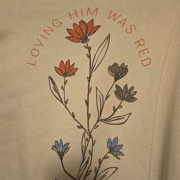 Taylor Swift Red Era Loving Him Was Red Sweatshirt 2X - Picture 2 of 6